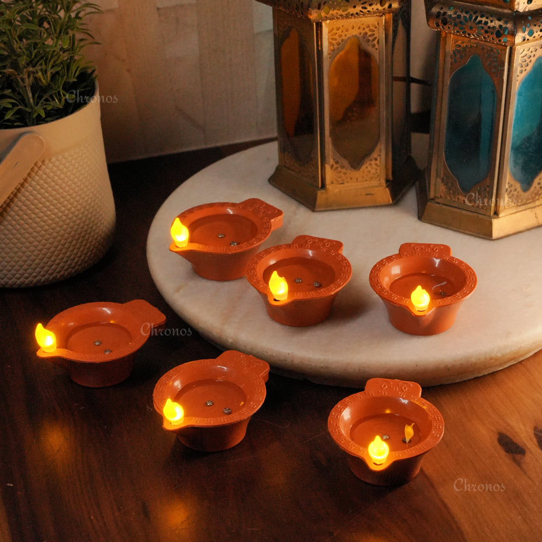 LED Brown Diya with Water Sensor